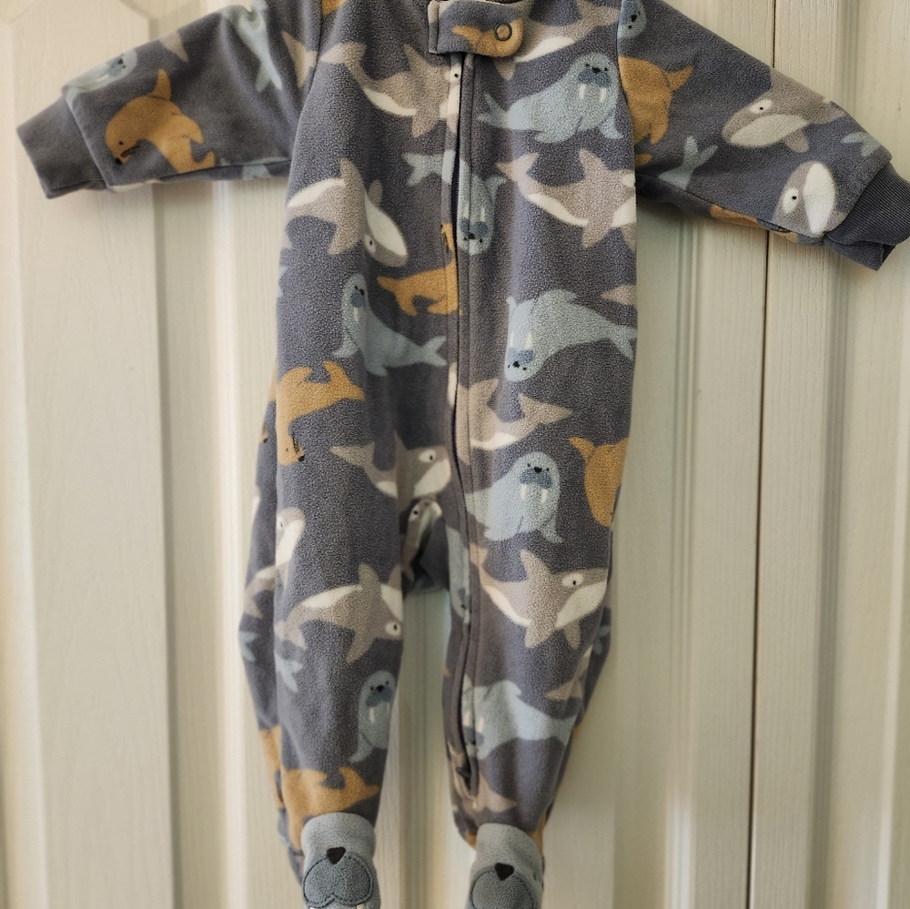 Gerber fleece sleeper/ play outfit